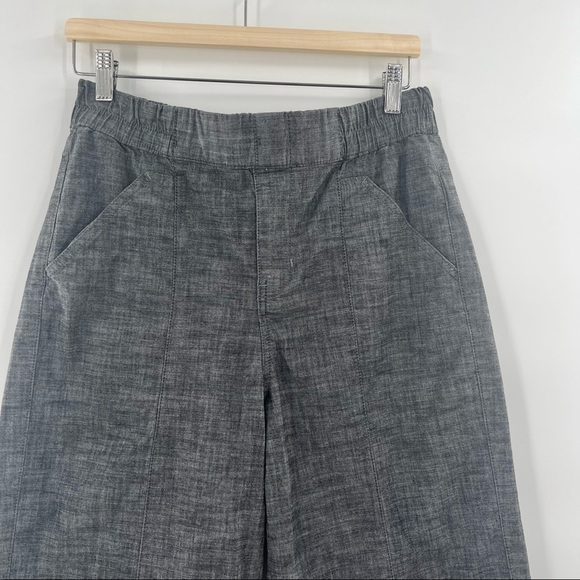 Signature Reitmans blue cotton wide leg pants - Picture 4 of 6